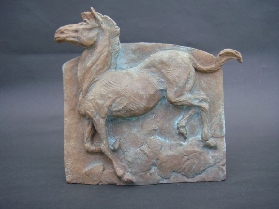 Bas-relief Le cheval édité par "Sur la pointe du pinceau"