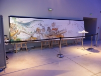 Fresque au mus&eacute;e des Confluences de Lyon