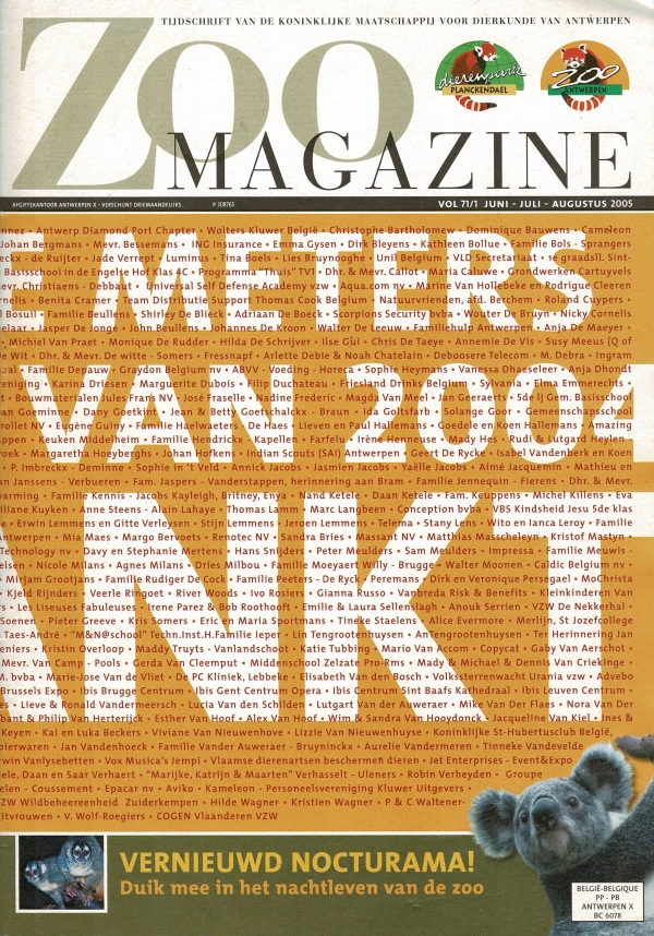 Zoo magazine n° 71/1