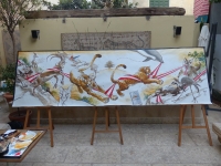 Photos de la fresque r&eacute;alis&eacute;e &agrave; Beyrouth