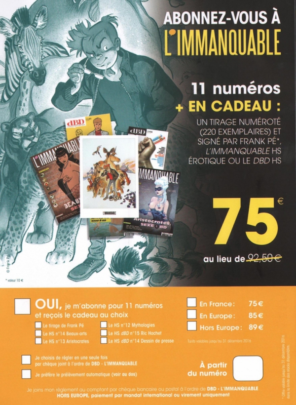 Abonnement L'immanquable