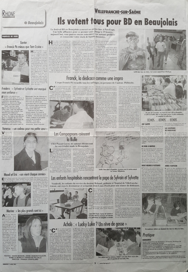 Le Progrès du 21/4/2002