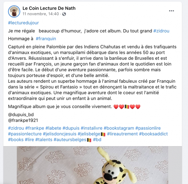 2020-12-12 : le coin lecture de nath : Instagram post