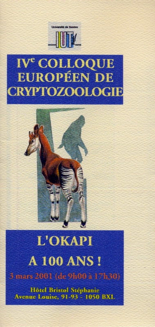 4&deg; colloque europ&eacute;en de crypto zoologie