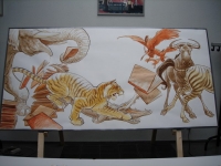 Fresque &agrave; Andenne en 2006